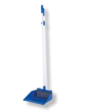 BRUSH AND DUSTPAN WITH HANDLE BLUE FS M